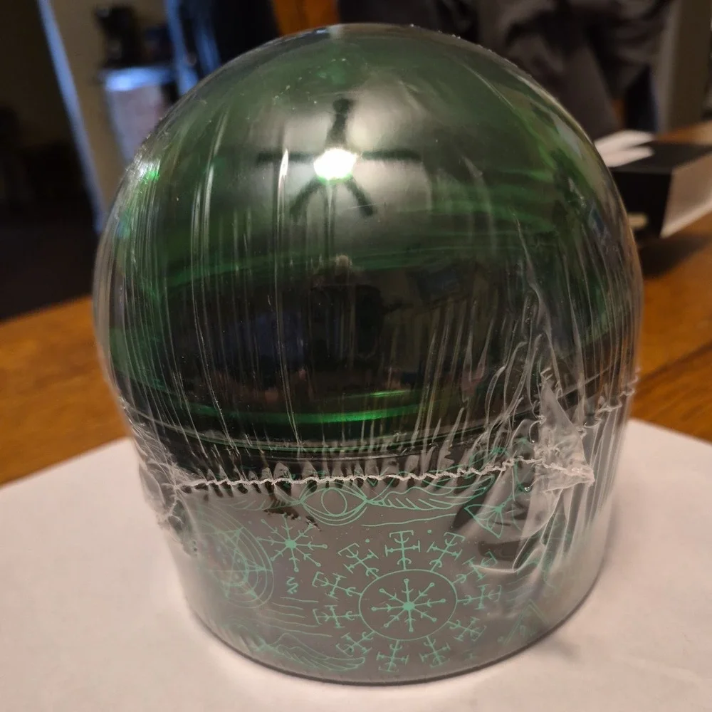 Target Bullseye Playground Wicked Elphaba Green Trinket Dish Glass Dome no stckr